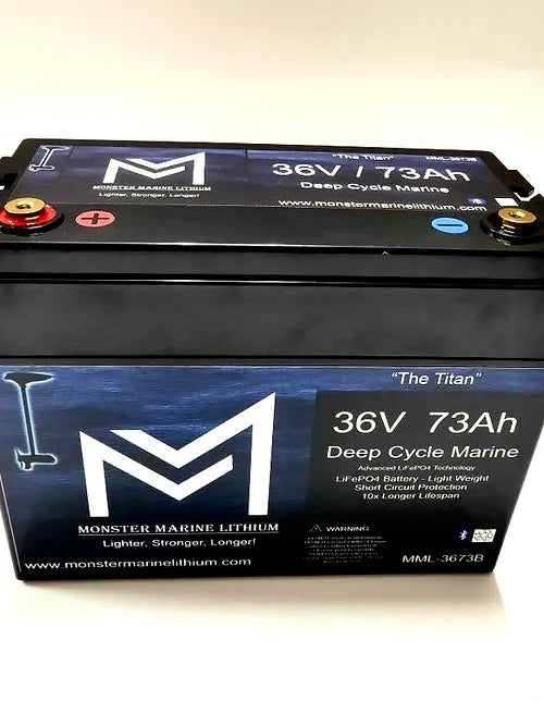 36V 73Ah Bluetooth Lithium Trolling Battery  "Titan"