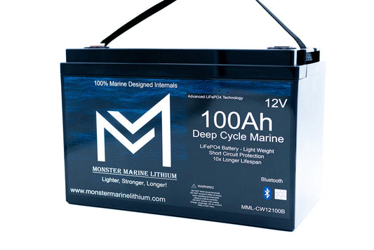 12V 120Ah Bluetooth Lithium Deep Cycle Marine Battery MML-12120b (w/ bluetooth)