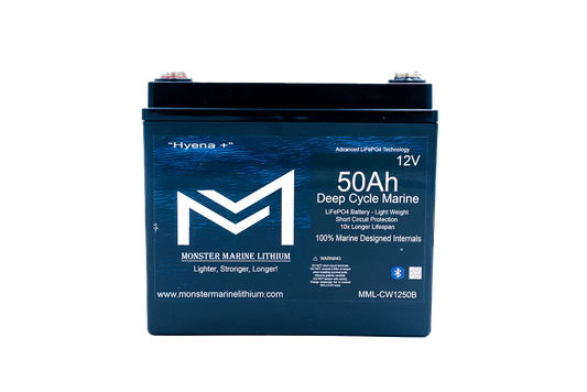 12v 50Ah Deep Cycle Lithium Marine Battery "Hyena"