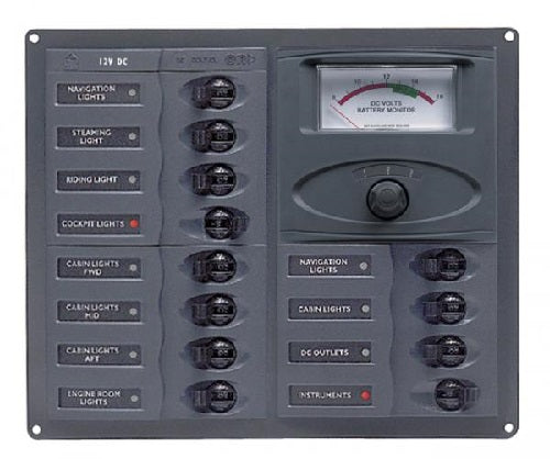 BEP 902-AM 12 Way DC Circuit Breaker Panel