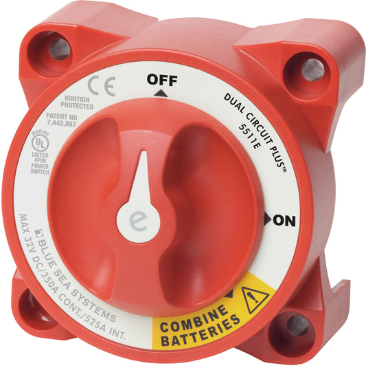 Blue Sea E-Series Battery Switch On-Off Dual Circuit Plus