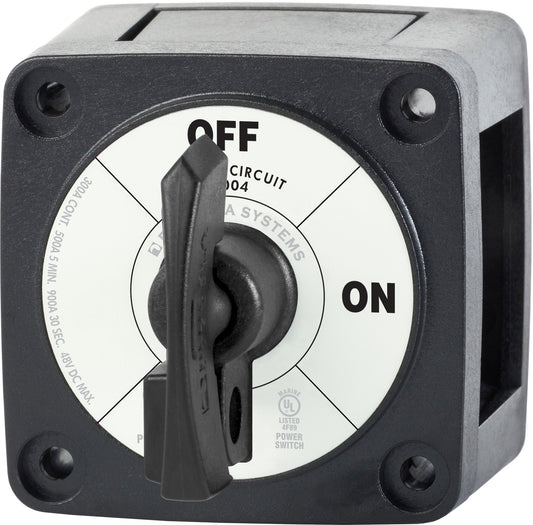 Blue Sea M-Series Battery Switch On/Off Black with Locking Key