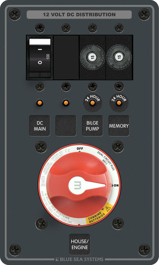 Blue Sea Dual Battery Bank Management Panel