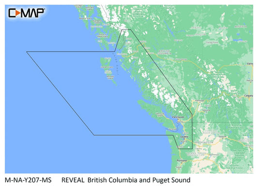 C-MAP Reveal Coastal British Columbia and Puget Sound