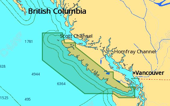 C-MAP M-NA-D956 4D Local Victoria BC - Cape Scott