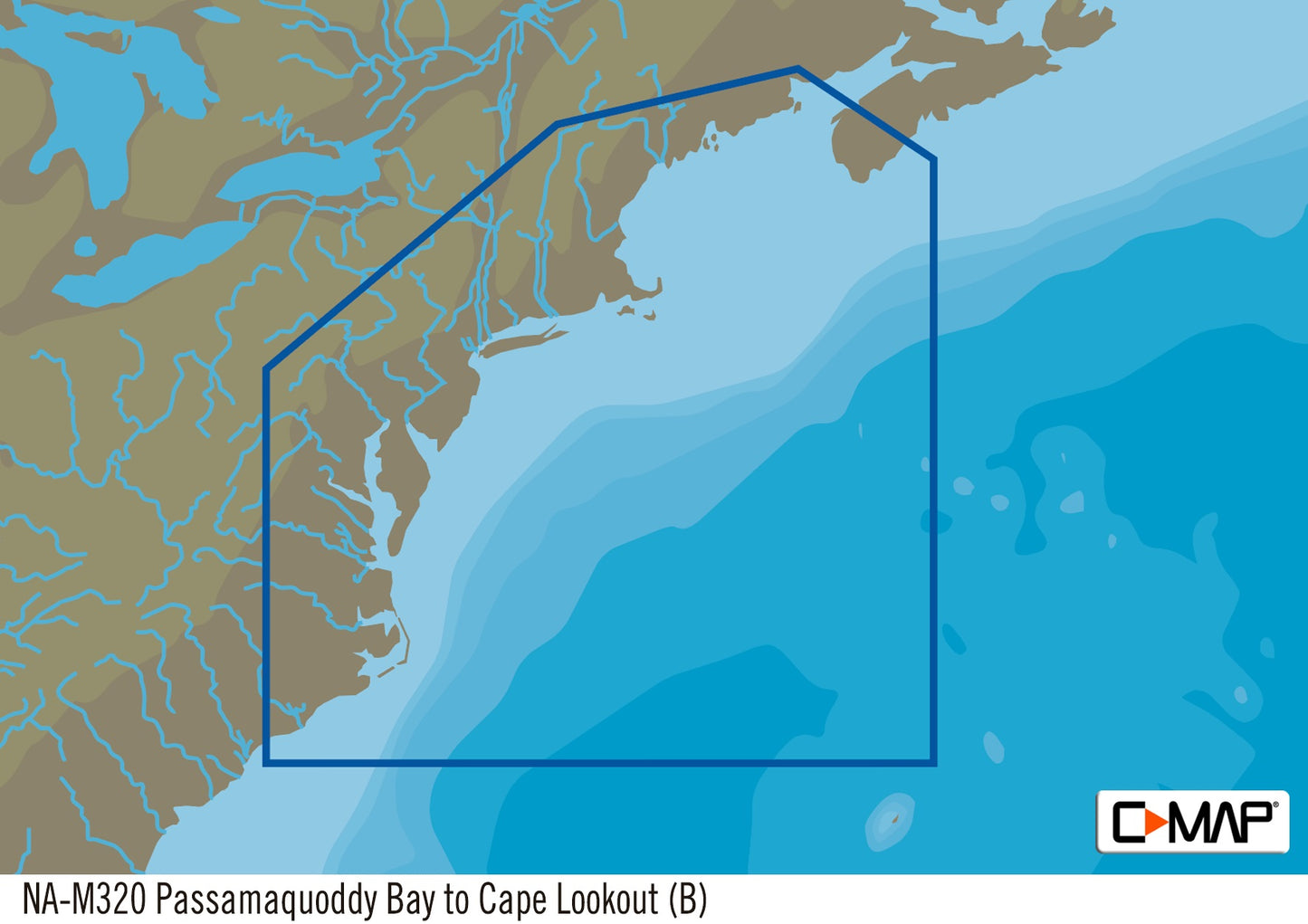 C-MAP NA-M320 Max Wide SD Card Bathymetrics Me - Nc