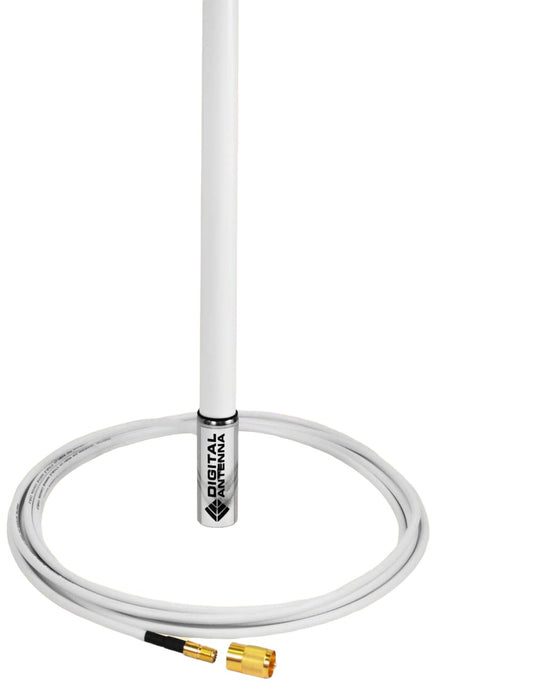 Digital 594-MW-S 4'  White VHF/ AIS Antenna 4.5dB