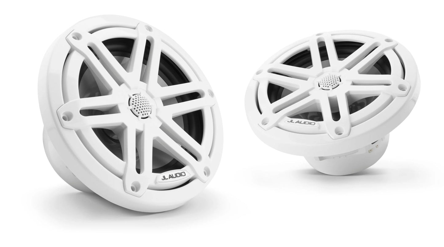 JL Audio M3 6.5in Coaxial Speakers White Sport Grille