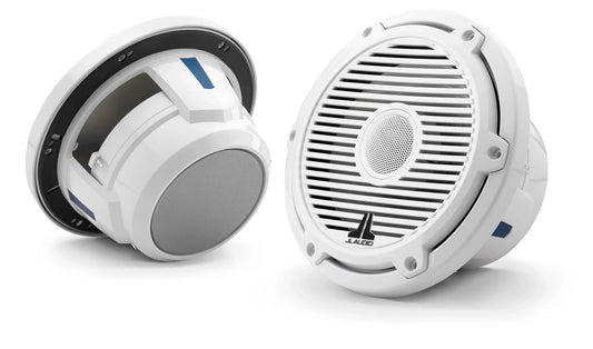 JL Audio M6 7.7in Coaxial Speakers White Classic Grille