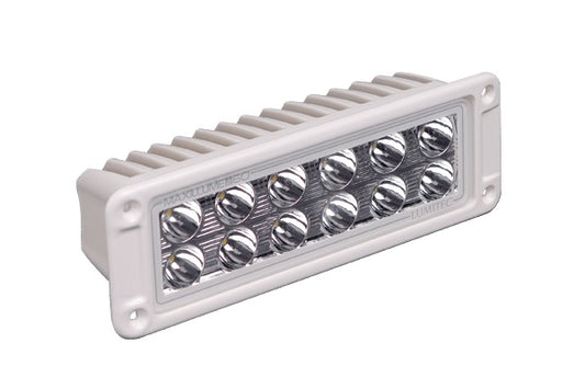 Lumitec Maxillume H60 Flood White LED Flush Mount White Finish 12/24v