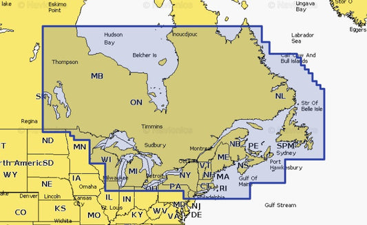 Navionics Platinum+ NPUS012R Canada, East and Great Lakes microSD