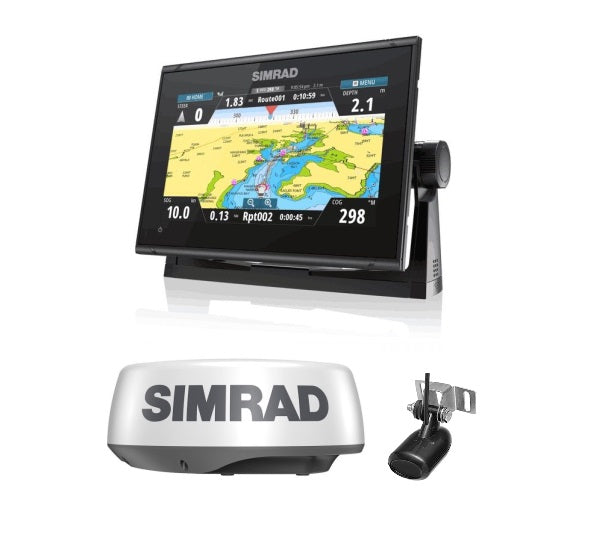 Simrad GO9 XSE Halo20 radar 83/200 kHz Skimmer C-Map Discover